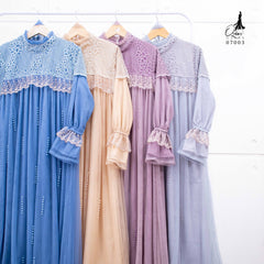 GAMIS OZIAS CHANTILLY 07003 LD 105 I Gamis Kondangan Wanita I Gamis Pesta Cantik