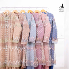 GAMIS OZIAS TILE 07017 LD 105 I Gamis Kondangan Mewah I Gamis Wisuda Muslimah Nyaman Panjang