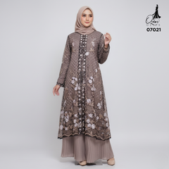GAMIS OZIAS TILE 07021 LD 105 I Gamis Kondangan Mewah I Gamis Wisuda Muslimah Nyaman Panjang