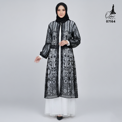 GAMIS OZIAS TILE BORDIR 07164 LD 120 140 I Gamis Tile Lepas Pasang I Gamis Kondangan Mewah