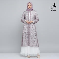 GAMIS OZIAS TILE BORDIR 07164 LD 120 140 I Gamis Tile Lepas Pasang I Gamis Kondangan Mewah