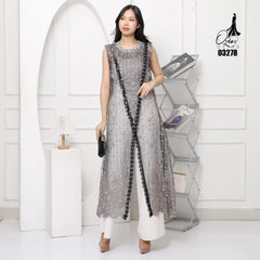 VEST OUTER TILE HANA OZIKO 03278 LD 105 I Outer Kondangan Wanita I Outer Fashion Casual