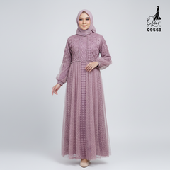 GAMIS OZIAS BROKAT 09569 LD 105 120 140 I Gamis Brokat Premium I Gamis Mewah