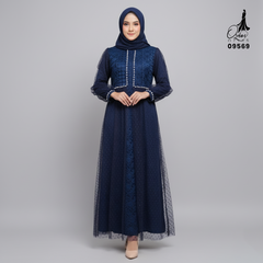 GAMIS OZIAS BROKAT 09569 LD 105 120 140 I Gamis Brokat Premium I Gamis Mewah