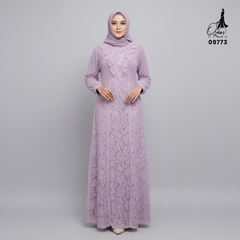 GAMIS OZIAS BROKAT IMPORT 09773 LD 105 I Gamis Fashion Remaja I Gamis Kondangan Dewasa