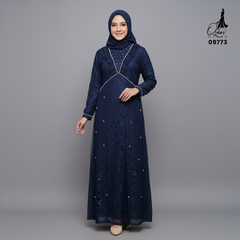 GAMIS OZIAS BROKAT IMPORT 09773 LD 105 I Gamis Fashion Remaja I Gamis Kondangan Dewasa