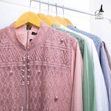GAMIS OZIAS BROKAT FIMELA 09865 LD 105 I Fashion Muslimah Hijab I Gamis Kondangan Simpel Nyaman Panjang Santai Dress