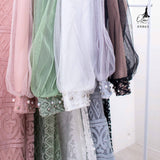 GAMIS OZIAS BROKAT FIMELA 09865 LD 105 I Fashion Muslimah Hijab I Gamis Kondangan Simpel Nyaman Panjang Santai Dress