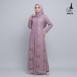 GAMIS OZIAS BROKAT HARUKA 3D 09870 I Gamis Ibu Dan Anak I Gamis Simpel Nyaman Panjang Muslim Dress