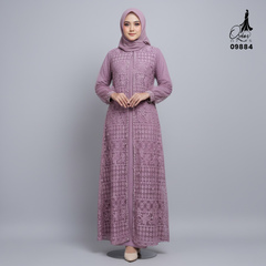 GAMIS OZIAS BROKAT FIMELA JUMBO 09884 LD 105 140 150 I Gamis Jumbo Muslimah I Gamis Formal I Jumbo 4XL 5XL