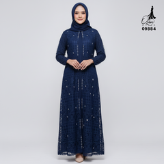 GAMIS OZIAS BROKAT FIMELA JUMBO 09884 LD 105 140 150 I Gamis Jumbo Muslimah I Gamis Formal I Jumbo 4XL 5XL