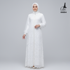 GAMIS OZIAS BROKAT FIMELA JUMBO 09884 LD 105 140 150 I Gamis Jumbo Muslimah I Gamis Formal I Jumbo 4XL 5XL