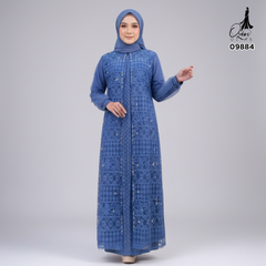 GAMIS OZIAS BROKAT FIMELA JUMBO 09884 LD 105 140 150 I Gamis Jumbo Muslimah I Gamis Formal I Jumbo 4XL 5XL