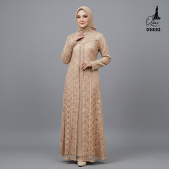 GAMIS OZIAS FIMELA JUMBO 09892 LD 80 95 105 120 140 I Gamis Ibu dan Anak I Gamis Pesta Kondangan I Gamis Import Brokat I Jumbo 2XL 4XL