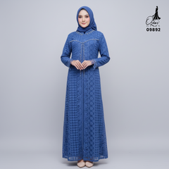 GAMIS OZIAS FIMELA JUMBO 09892 LD 80 95 105 120 140 I Gamis Ibu dan Anak I Gamis Pesta Kondangan I Gamis Import Brokat I Jumbo 2XL 4XL