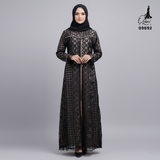 GAMIS OZIAS FIMELA JUMBO 09892 LD 80 95 105 120 140 I Gamis Ibu dan Anak I Gamis Pesta Kondangan I Gamis Import Brokat I Jumbo 2XL 4XL