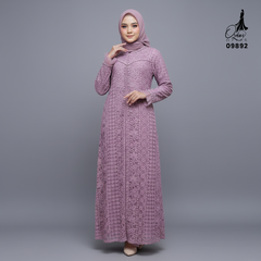 GAMIS OZIAS FIMELA JUMBO 09892 LD 80 95 105 120 140 I Gamis Ibu dan Anak I Gamis Pesta Kondangan I Gamis Import Brokat I Jumbo 2XL 4XL