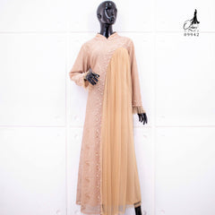 GAMIS OZIAS BROKAT INAYA FIORA 09942 Ld 80 95 105 120 140 I Gamis Dewasa Ibu Dan Anak I Gamis Wisuda Wanita I Gamis Kondangan Pesta I Gamis Bridesmaid I Pakaian Muslimah Jumbo 2XL 4XL