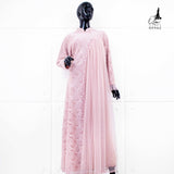 GAMIS OZIAS BROKAT INAYA FIORA 09942 Ld 80 95 105 120 140 I Gamis Dewasa Ibu Dan Anak I Gamis Wisuda Wanita I Gamis Kondangan Pesta I Gamis Bridesmaid I Pakaian Muslimah Jumbo 2XL 4XL