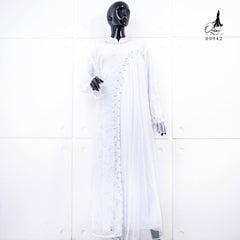 GAMIS OZIAS BROKAT INAYA FIORA 09942 Ld 80 95 105 120 140 I Gamis Dewasa Ibu Dan Anak I Gamis Wisuda Wanita I Gamis Kondangan Pesta I Gamis Bridesmaid I Pakaian Muslimah Jumbo 2XL 4XL