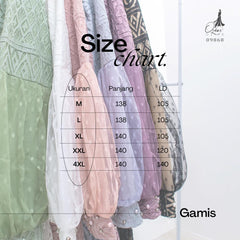 GAMIS OZIAS BROKAT ARABELLA 09868 LD 105 & LD 120 I Gamis Wanita cantik I Fashion Muslim Panjang Santai 2XL