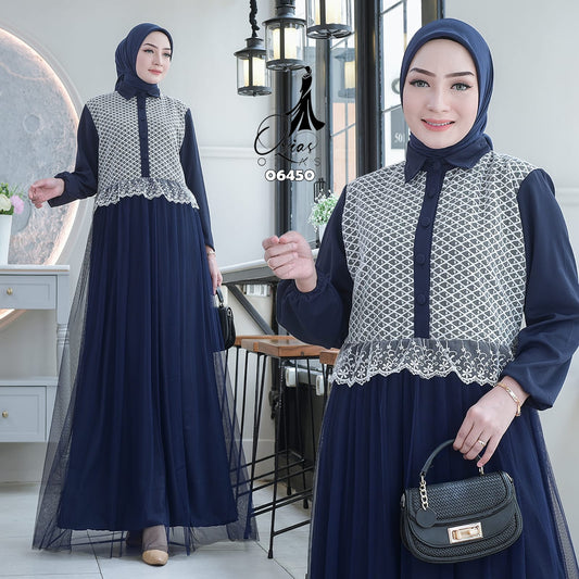 GAMIS OZIAS SOPHIA 06450 LD 105 I Gamis Kondangan Fashion I Gamis Simpel Wisuda Nyaman