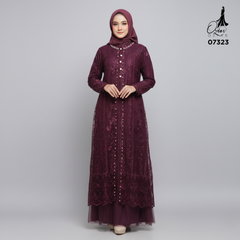 GAMIS OZIAS TILE 07323 LD 105 I Gamis Lebaran Casual I Gamis Kondangan Cantik
