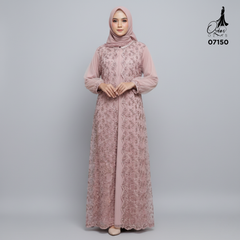 GAMIS OZIAS TILE NAMIRA 07150 120 140 150 I Gamis Kondangan Wanita I Gamis Pesta Muslimah
