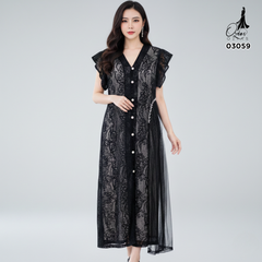 OUTER OZIKO BROKAT 03059 LD 105 I Outer Lepas Pasang I Outer brokat Premium