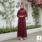 GAMIS OZIAS BROKAT INAYA HARUKA FIMELA 09883 Ld 80 95 105 120 140 I Gamis Dewasa Ibu Dan Anak I Gamis Wisuda Wanita I Gamis Kondangan Pesta I Gamis Bridesmaid I Pakaian Muslimah Cantik