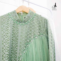 GAMIS OZIAS BROKAT ARABELLA INAYA 09964 LD 105 I Gamis Fashion Muslimah I Gamis Remaja Wisuda