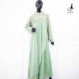 GAMIS OZIAS BROKAT KAGURA 09875 LD105 CM I Gamis Formal I Gaun Muslimah Nyaman Panjang