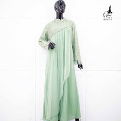 GAMIS OZIAS BROKAT KAGURA 09875 LD105 CM I Gamis Formal I Gaun Muslimah Nyaman Panjang