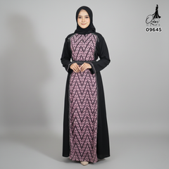 GAMIS OZIAS ABAYA STRETCH 09645 LD 120 I Gamis Fashion Muslimah I Gamis Lebaran Cantik Wanita