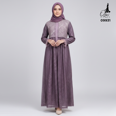 GAMIS OZIAS BRUKAT 09931 LD 105 & LD 120 I Gamis Wanita Syar'i Kondangan l Busana Muslimah l Busui Friendly Santai Panjang 2XL
