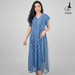 VEST OUTER TILE AZURA OZIKO 03262 LD 105 I Outer Kondangan Wanita I Outer Fashion Muslimah