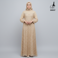 GAMIS OZIAS BROKAT 09537 LD 105 I Gamis Kondangan Wanita I Gamis Simpel Remaja