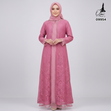 GAMIS OZIAS BROKAT GLITER 09954 LD 105 I Gamis Fashion Muslimah I Gamis Lebaran Motif Nyaman