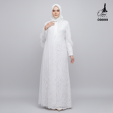 GAMIS OZIAS BROKAT AZURA 09999 LD 105 I Gamis Kondangan Simpel I Gamis Muslimah Wisuda Nyaman Panjang