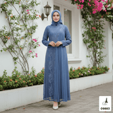 GAMIS OZIAS BROKAT INAYA HARUKA FIMELA 09883 Ld 80 95 105 120 140 I Gamis Dewasa Ibu Dan Anak I Gamis Wisuda Wanita I Gamis Kondangan Pesta I Gamis Bridesmaid I Pakaian Muslimah Cantik