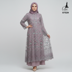 GAMIS OZIAS TILE 07329 LD 105 I Gamis Kondangan Cantik I Gamis Lebaran Casual