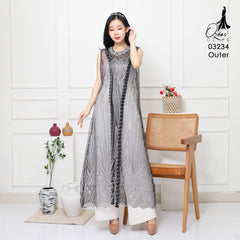 VEST OZIKO OUTER TILE HANA 03234 LD 105 120 I Outer Kondangan Wanita I Outer Fashion Casual 2XL