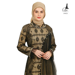 GAMIS INAYA ALICE OZIKO PREMIUM 09909 I Gamis Pesta Remaja I Fashion Muslimah Dress I Jumbo 2XL 4XL Nyaman Panjang Santai Dewasa