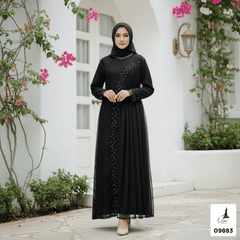 GAMIS OZIAS BROKAT INAYA HARUKA FIMELA 09883 Ld 80 95 105 120 140 I Gamis Dewasa Ibu Dan Anak I Gamis Wisuda Wanita I Gamis Kondangan Pesta I Gamis Bridesmaid I Pakaian Muslimah Cantik