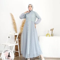 GAMIS OZIAS BROKAT 09569 LD 105 120 140 I Gamis Brokat Premium I Gamis Mewah