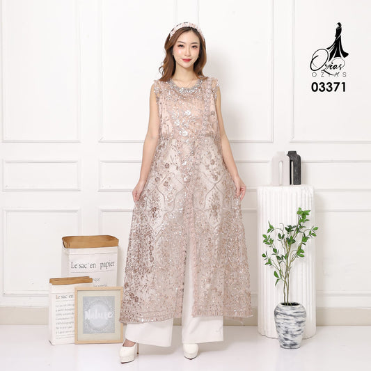 VEST OUTER OZIKO TILE HANA 03371 LD 105 I Outer Kondangan Wanita I Outer Casual Remaja