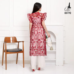 VEST OUTER OZIKO TILE BORDIR AIKO 03192 LD 105 I Outer Tile Bordir I Outer Lepas Pasang