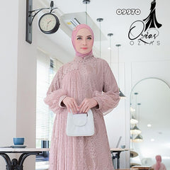 GAMIS BROKAT HARUKA OZIAS 09970 LD 105 I Gamis Fashion Muslimah I Gamis Wanita Cantik Panjang Santai