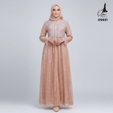 GAMIS OZIAS BRUKAT 09931 LD 105 & LD 120 I Gamis Wanita Syar'i Kondangan l Busana Muslimah l Busui Friendly Santai Panjang 2XL