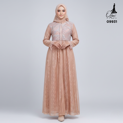 GAMIS OZIAS BRUKAT 09931 LD 105 & LD 120 I Gamis Wanita Syar'i Kondangan l Busana Muslimah l Busui Friendly Santai Panjang 2XL